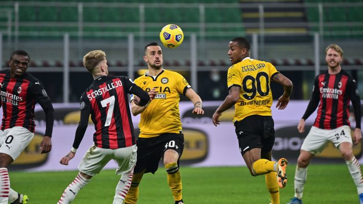 Milan barazon në minutën e 97, por Udinese mbetet një “mallkim”