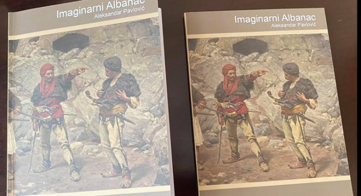 Kamberi i dhuron Vuçiç librin që flet për historinë e shqiptarëve
