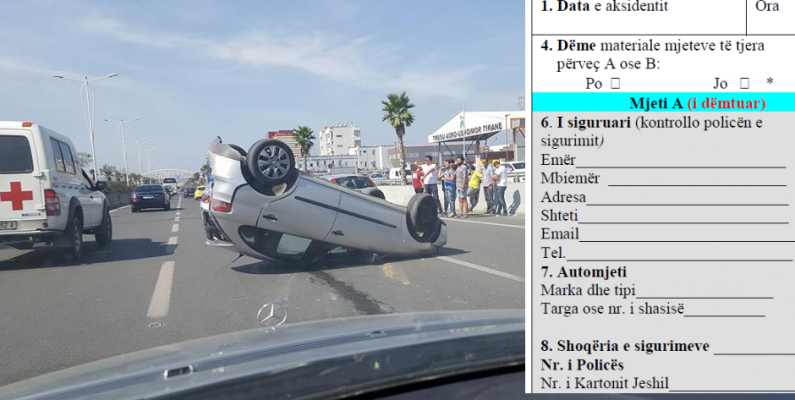 Jeni përplasur me makinë? Ja formulari që “shmang” policinë