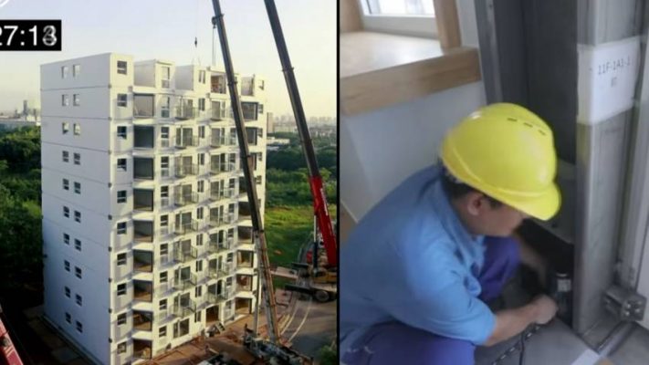 Video/ Kina “ndërton” godinën 10-katëshe në 28 orë