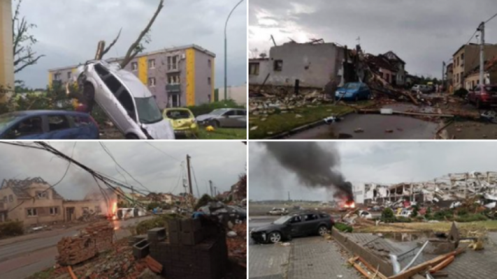 VIDEO/ Çekia goditet nga tornadoja, disa fshatra janë rrafshuar, mbi 150 të plagosur
