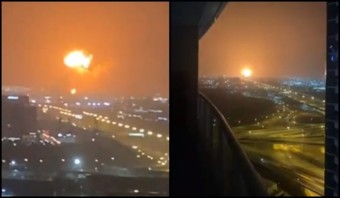 VIDEO/ Dubai tronditet nga një shpërthim i fuqishëm