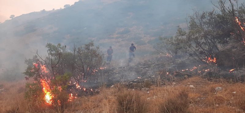Zjarret vijojnë të djegin Tragjasin dhe Karaburunin, banorët largojnë bagëtite nga stanet
