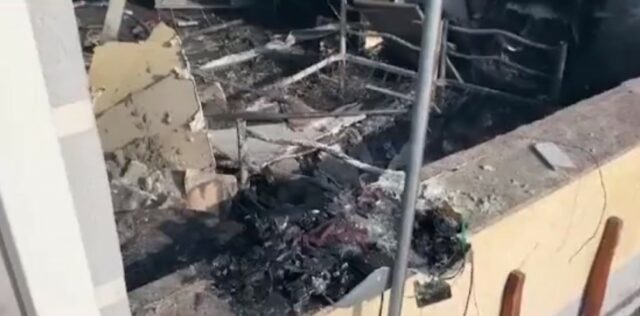 FOTO/ Në Velipojë shpërthyen disa bombola, çdo gjë e shkatërruar në hotel