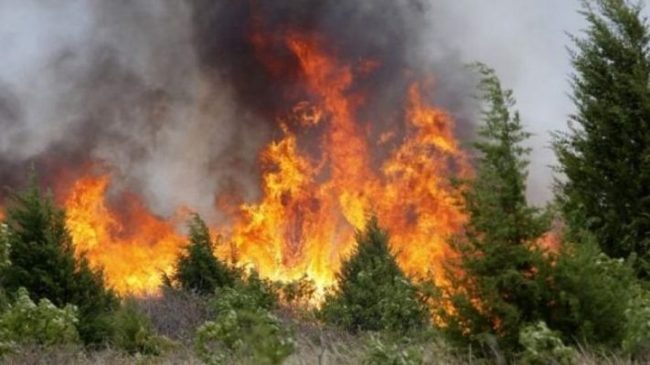 Zjarr i madh në Finiq, evakuohen banorët