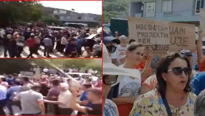 Disa në grevë kundër ujësjellësit të ri/ Sherr fizik mes banorëve në Kuçovë: Duam ujë