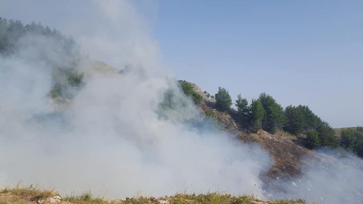 Vatra zjarri edhe në malin e Cukalit/ Banorët të frikësuar për bagëtitë
