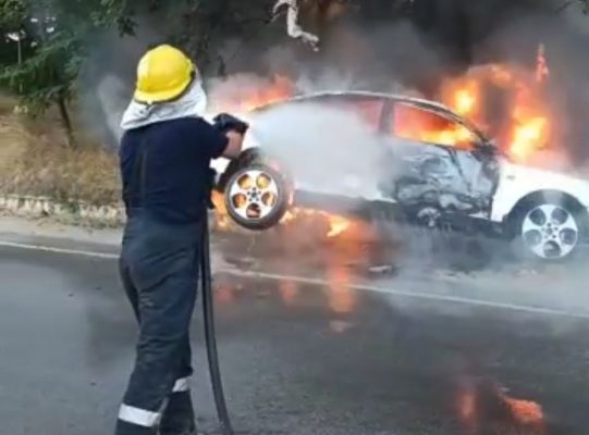 Shpërthen makina në Maliq sapo ishte furnizuar me gaz, plagosen dy persona