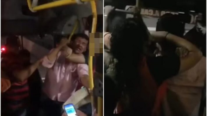 Video/ Tentoi ta ngacmonte seksualisht në autobus, gruaja e bën të pendohet