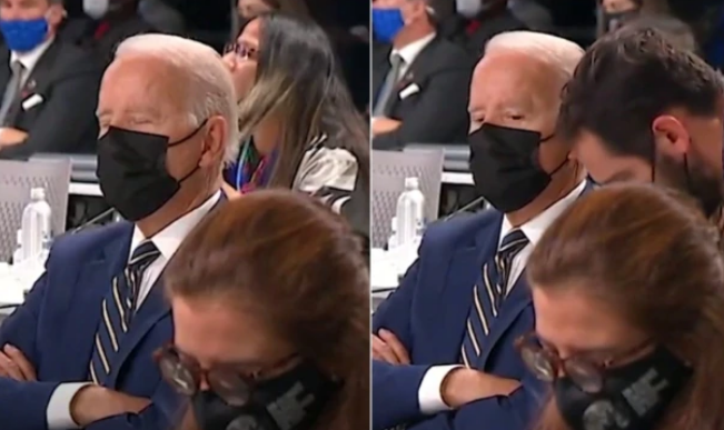 Video që po bën xhiron e rrjetit/ Biden e zë gjumë gjatë konferencës për Ndryshimet Klimaterike