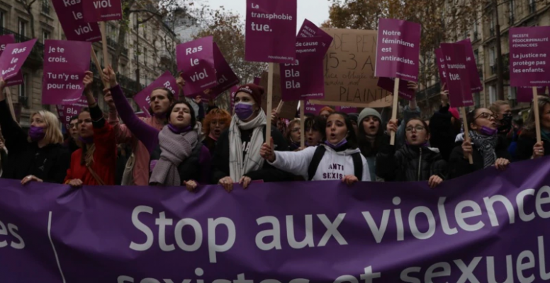 Protesta kundër dhunës ndaj grave në Francë