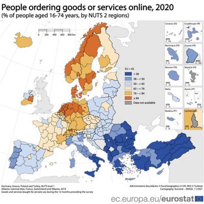 Eurostat: Shqiptarët porosisin më pak mallra e shërbime online në Europë, rekordin në rajon e mban Kosova