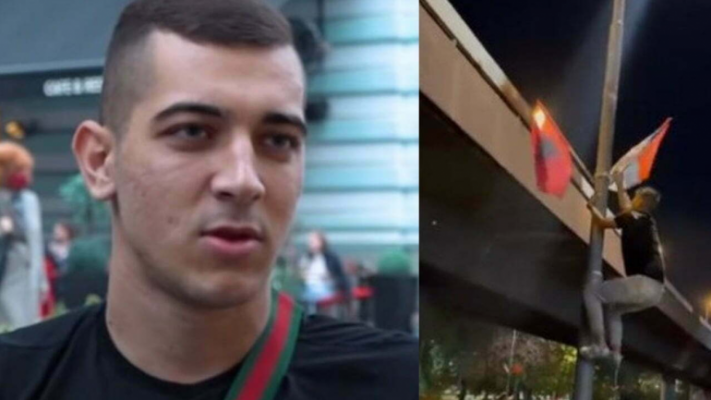 VIDEO/ “Arroganti” serb flet pas heqjes dhe djegies së flamujve kuqezi në Beograd: Ka shqiptarë që na urrejnë…