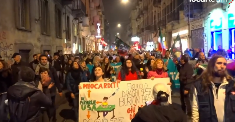 “Larg duart nga fëmijët tanë”, protesta kundër masave anticovid në Itali