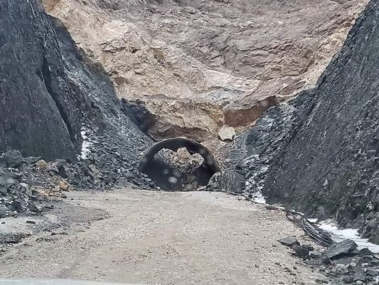 Foto- Shembet hyrja e tunelit Delvinë-Kardhiq