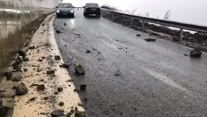 Rënie gurësh në rrugën e Arbërit/ Vështirësohet qarkullimi, policia: Ulni shpejtësinë