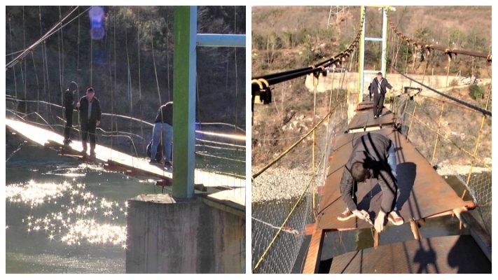 Banorët në Skuraj nisin riparimin e urës, por sërish përbën rrezik
