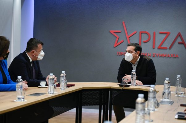 Balla takim me Kreun e SYRIZA, Tsipras: Mirënjohës për rolin e SYRIZA në mbështetje të integrimit Europian të Ballkanit Perëndimor