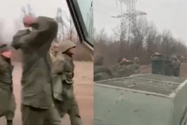 Video-Me duar të lidhura/ Zihen rob ushtarët rusë në Ukrainë