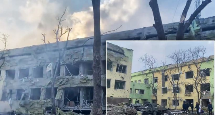 Rusia sulmon spitalin e fëmijëve në Ukrainë/ Dalin pamjet nga rrënojat