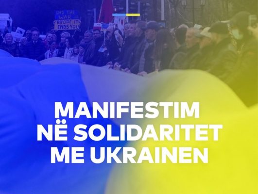 Në 8 prill, manifestim në mbështetje të Ukrainës, Veliaj fton qytetarët: “Të lëmë politikën mënjanë, të theksojmë dimensionin njerëzor të Tiranës”