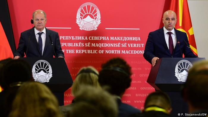 Scholz nga Shkupi: Do angazhohem personalisht që Maqedonia e Veriut të nisë bisedimet për anëtarësim