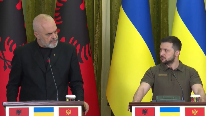 Konferenca e përbashkët/ Rama: Shqipëria mbështetje të plotë Ukrainës, do të ndërtojmë bllok banimi në Irpin