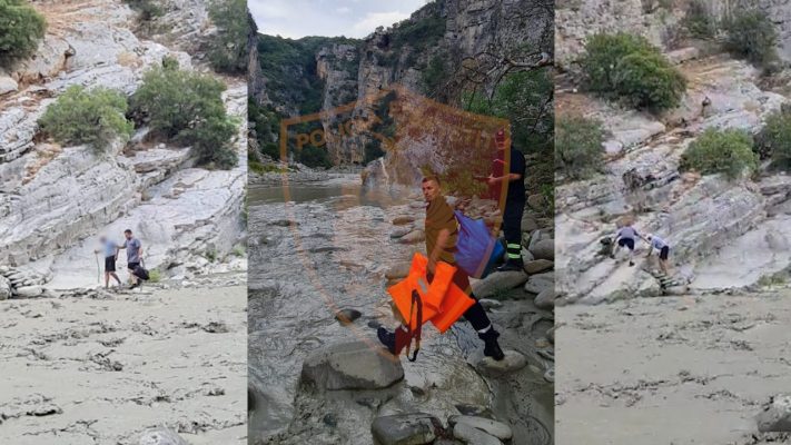 Ngecën në kanion dhe u rrezikuan nga rritja e nivelit të ujit, shpëtohen dy turistët francezë në Përmet