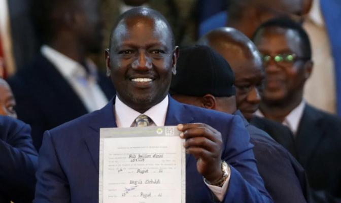 William Ruto zgjidhet president në Kenia