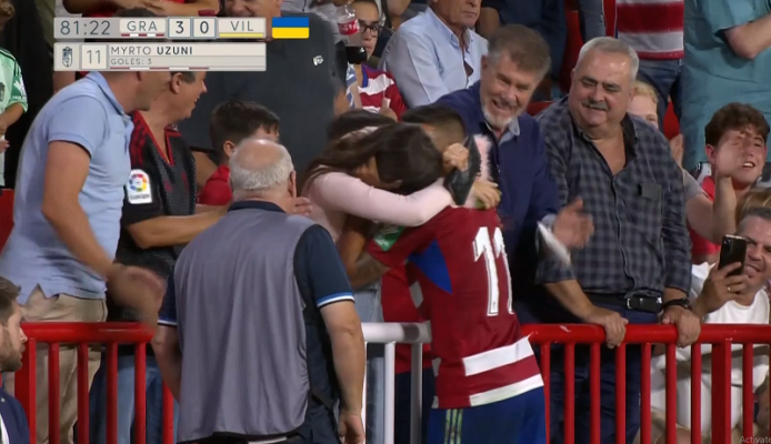 Uzuni dhuron show në Spanjë; tre gola për Granadën, feston duke puthur të dashurën