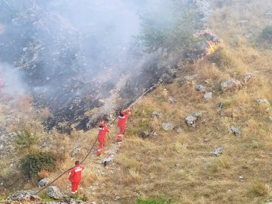 Situata e zjarreve në vend/ Ministria e Mbrojtjes: 411 forca në terren, 7 vatra aktive
