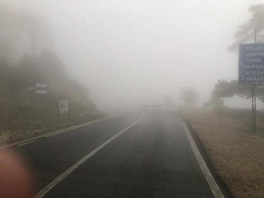 Llogaraja mbulohet nga mjegulla e dendur/ Vështirësi në qarkullim, ARRSH apel shoferëve