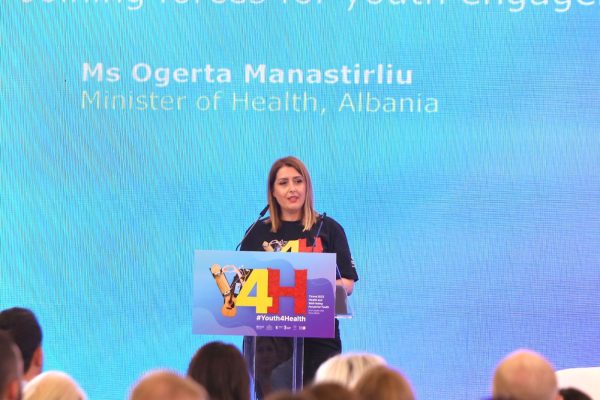 Forumi Rajonal i OBSH për Shëndetin e të Rinjve në Tiranë, Manastirliu: Për herë të parë integrojmë shërbimet socio-shëndetësore
