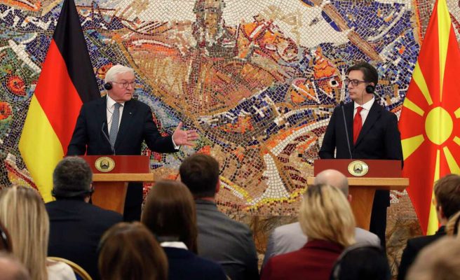 Presidenti gjerman në Shkup; kërkon miratimin sa më parë të ndryshimeve kushtetuese
