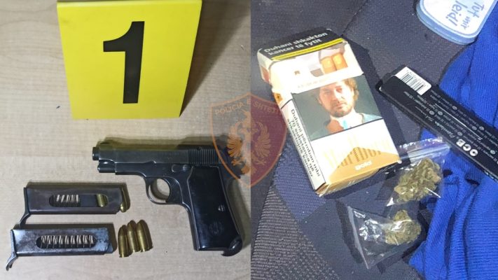 Armë, drogë dhe municion/ Arrestohet 2 persona në Lezhë (Emrat)