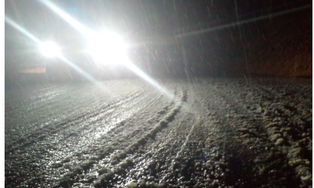 Reshje bore në bajpasin e Murrizit/ Vështirësohet qarkullimi i automjeteve