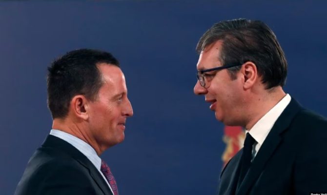 Vuçiç nderon Richard Grenellin për “qasje të balancuar ndaj Serbisë”