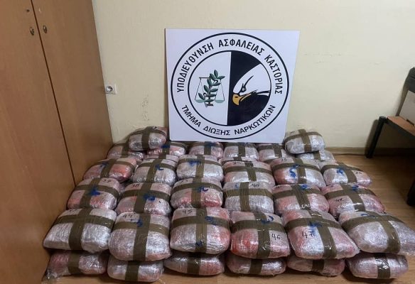 Kapet i riu shqiptar me 53 kg drogë në Greqi