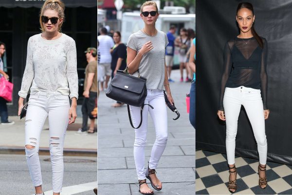 Elegante dhe lehtësisht të kombinueshme, xhinset e bardha janë trendi më i ri i sezonit