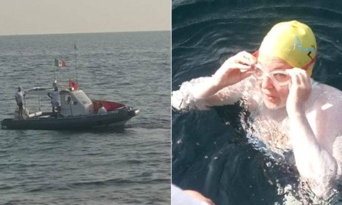 Eva Buzo notoi gjithë natën në det të hapur, sot pasdite pritet të mbërrijë në brigjet e Vlorës