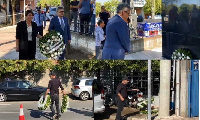Incident në përkujtimoren e “Postribës”, familjarët e viktimave hedhin poshtë lulet e vendosura nga Benet Beci