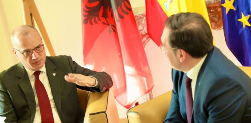Ministri Hasani takohet me homologun spanjoll: E falenderova për mbështetjen në avancimin e Shqipërisë dhe Ballkanit Perëndimor në BE