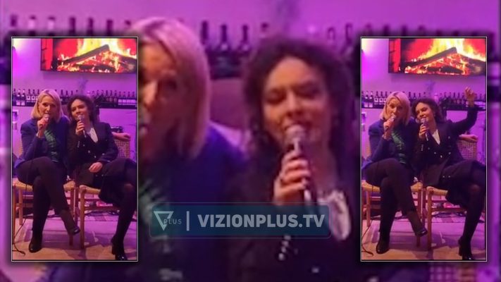 VIDEO/ Si nuk i keni parë kurrë, Mimi Kodheli dhe Elisa Spiropali ia marrin këngës