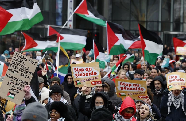 Lufta në Gaza, mijëra njerëz protestojnë në Bruksel në mbështetje të Palestinës