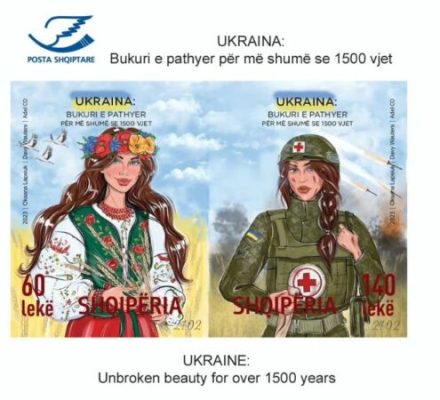 “Bukuri e pathyer për më shumë se 1500 vite”, Posta Shqiptare nxjerr pullën kushtuar Ukrainës