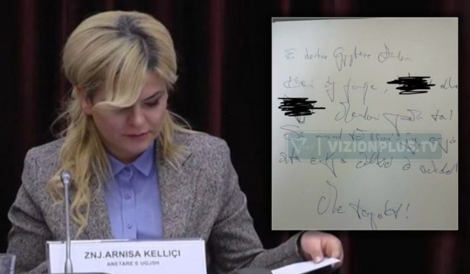 “Keni dy fëmijë”, si gjyqtarja Arnisa Këlliçi shkroi vetë letrën kërcënuese dhe akuzoi kolegun. KLGJ e mori tre muaj në mbrojtje pas “gënjeshtrës”