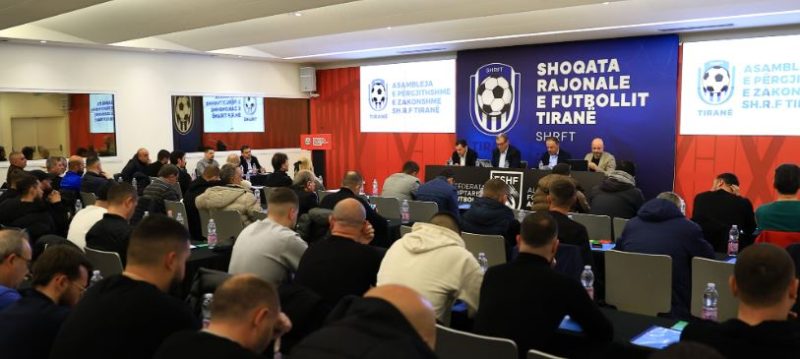Mblidhet Asambleja e Përgjithshme e Zakonshme e Shoqatës Rajonale të Futbollit Tiranë, njihuni me vendimet që u morën