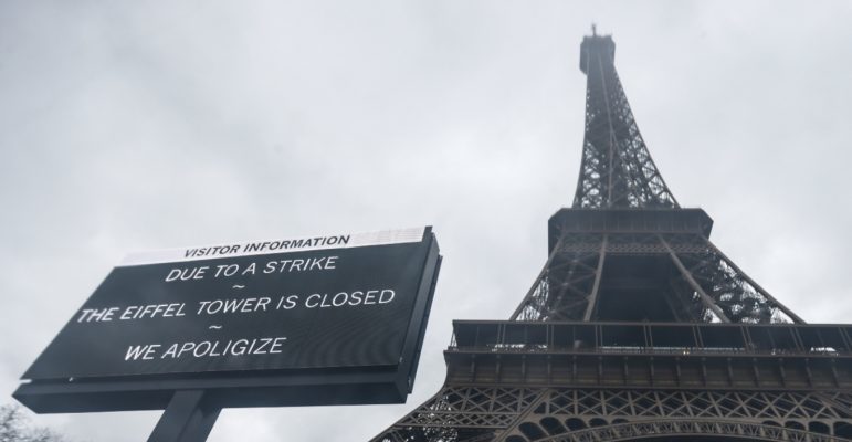 Stafi në grevë, Kulla Eifel mbyllet për të dytën ditë radhazi