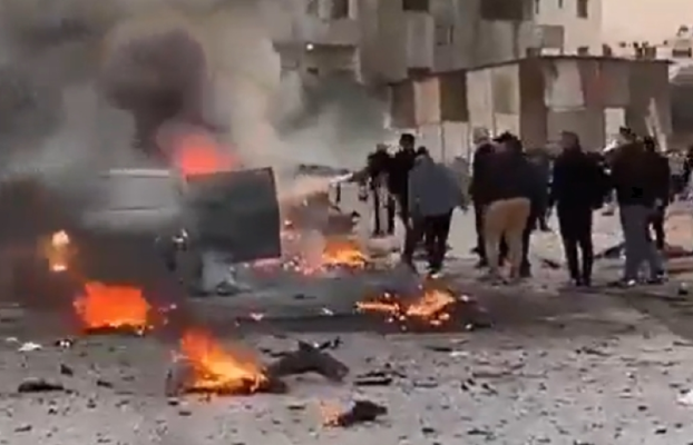 VIDEO/ Izraelitët godasin me dron një makinë të anëtarëve të grupit Islamik Palestinez, 3 të vrarë dhe 1 i plagosur