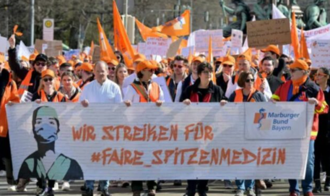 Mijëra mjekë në Gjermani në protestë për rroga dhe kushte më të mira
